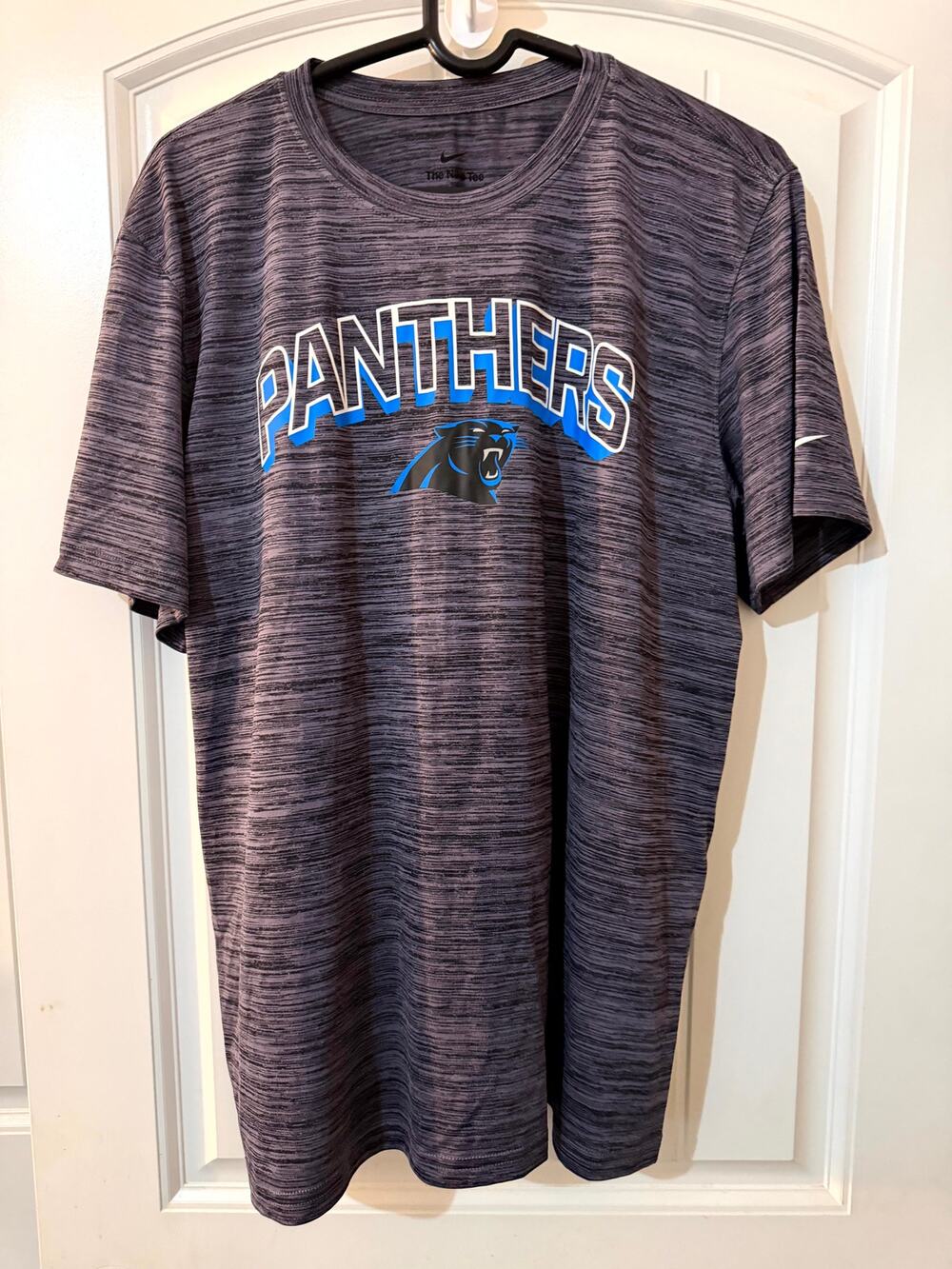 Nike Carolina Panthers Dri-FIT T-Shirt Men's Large Gray NFL Football Graphic